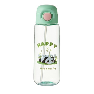 Garrafa de Água Infantil de Policarbonato PC com Canudo e Tampa Flip de 600ml, Design de Panda Fofo, Personalização de Logo, Atacado OEM, Copo Escolar para Crianças - Product Image 6