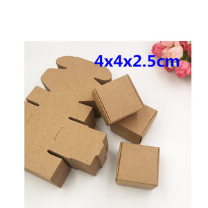 Reciclado de papel kraft marrón ventana caja de jabón con cuerda de cáñamo - Product Image 3