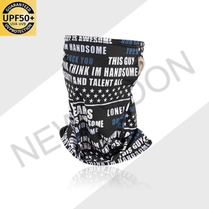 Ice Silk Solid Color Mask Neck Cover Scarf Headscarf Running Fishing Custom Printed Polyester Floral Neck Cover - Product Image 5