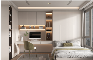 Système de dressing vintage de luxe avec design en rotin, armoire spacieuse, organiseurs de tiroirs, rangement pour vêtements, armoire pour chambres - Product Image 2