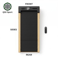 Caminadora Eléctrica Plegable de Madera con Inclinación de 7 Grados para el Hogar, Debajo del Escritorio, 120 kg, con APP