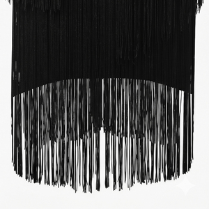 Nouvelle <span class=keywords><strong>jupe</strong></span> midi en tricot superposé à franges noires cousues main, élégante pour soirée, collection 2026 pour femme - Product Image 6