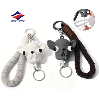 Longzhiyu 20 ans, porte-clés anime 3D personnalisé, porte-clés 2D et porte-clés en PVC caoutchouté, porte-clés mignon et coloré pour voiture, sac et cadeau