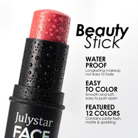 Stick de Maquillage Minéral Multi-Usages pour le Visage : Base de Teint, Contouring Naturel 3D, Fard à Joues, Fini Mat