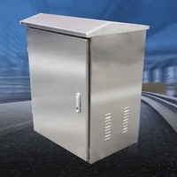Armoire de distribution électrique SS pour chantier, étanche IP65, murale, verrouillable, anti-choc, personnalisable OEM, pour alimentation temporaire, avec disjoncteur MCB et coffret de distribution DB