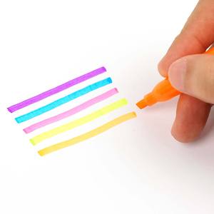 मल्टीकोर राउंड हाइलाइटर मार्कर पेन सिंगल हेड हाइलाइट मार्कर पेन स्कूल के लिए - Product Image 1