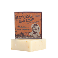 Savon Solide Artisanal Pressé à Froid pour Hommes, Savon Visage Herbal Citron Éclaircissant Huile de Coco et Olive, Tous Types de Peau, Durée de Conservation 36 Mois