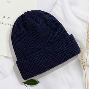 Korean Style Autumn Winter Acrylic Jacquard <b>Thick</b> Yarn Knitted Solid Color Warm Customized Logo Japanese Style Unisex Adults - Product Image 3