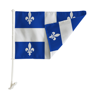 <span class=keywords><strong>Bandera</strong></span> de Coche de <span class=keywords><strong>Quebec</strong></span> de Poliéster de 12x18 Pulgadas con Impresión de Flagnshow para <span class=keywords><strong>Quebec</strong></span> - Product Image 2