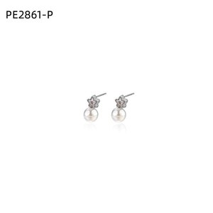 Fashion Earrings with Pearl Stud PE2861 for Women High Quality Jewelry - Product Image 1