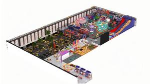 Wholesale Indoor/Outdoor Trampoline Park Facilities Amusement Park Roller Bridge Dodgeball Slide Sponge Pool With Wholesome Fun