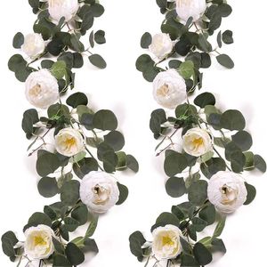 Artificial Eucalyptus Wreath 1.8m Soft Pvc <b>Wedding</b> <b>Arch</b> Table Wall Decoration - Product Image 5
