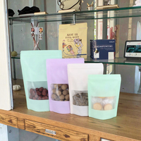 Sachets personnalisés à fenêtre pour l'emballage alimentaire (noix, thé) – Sacs d'emballage en PET/PE de qualité alimentaire avec fermeture éclair