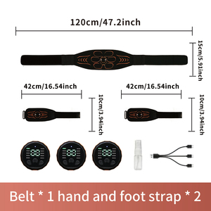 Cinturón de Masaje de Silicona Recargable y Portátil, Electroestimulación Corporal para el Abdomen y Áreas Musculares Específicas - Product Image 2