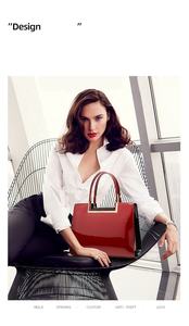 Nouveau Sac à Main Tendance 2026 pour Femme <span class=keywords><strong>en</strong></span> Similicuir Verni Brillant, Sac Fourre-tout de Luxe à Poignée Supérieure et Bandoulière - Product Image 4