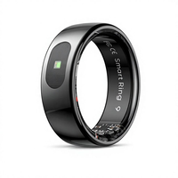 Bague connectée unisexe 08 : étanche, en métal, mesure de l'oxygène sanguin, suivi du sommeil, surveillance de la fréquence cardiaque, capture de photos, tracker d'activité