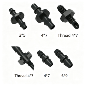 DaringFish <strong>Drip</strong> Irrigation 1/4 Barbed Tubing <strong>End</strong> <strong>Plugs</strong> &amp; Connectors <strong>End</strong> Cap Black Plastic for <strong>Drip</strong>/Sprinkler Systems - Product Image 6