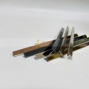 EX022 Modern Metal T Channel Tile Trims Stainless Steel Edge Trim <b>Strip</b> Waterproof Durable Ceramic <b>Floor</b> <b>Transition</b> - Product Image 6
