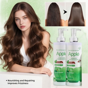 Manufacturer Custom Private Label Hydrating Hair <b>Shampoo</b> Conditioner Oil Mask Organic apple Hair Care Set - Product Image 6