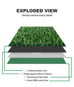 Gazon artificiel paysager extérieur de 30 mm, gazon vert artificiel, tapis de gazon <span class=keywords><strong>synthétique</strong></span>, <span class=keywords><strong>pelouse</strong></span> <span class=keywords><strong>synthétique</strong></span> - Product Image 5