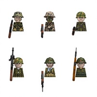 Ensemble de casques et chapeaux militaires personnalisés de la guerre du Vietnam (US Grunt, infanterie vietnamienne) pour diorama et wargaming N701-N706