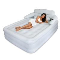 Lit gonflable pliable automatique avec pompe intégrée pour le camping en plein air, les voyages, matelas gonflable