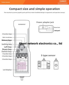 Dinamómetro Digital de Mano Wenzhou <span class=keywords><strong>Sandu</strong></span>, Sensor Externo Tipo S, Pantalla Curva, Medidor de Fuerza Push-Pull, Superventas - Product Image 5