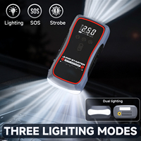 Pompe à air portable haute puissance 1000A pour voiture avec batterie au lithium, lumière LED et protection anti-étincelles pour moto/camion/voiture de tourisme