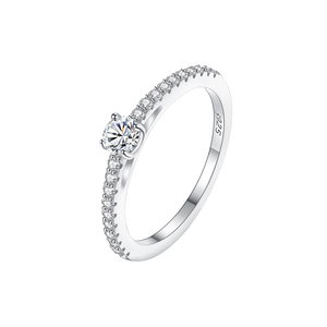 Silver S925 <b>Iced</b> Out Moissanite Woman Vintage Wedding Engagement for Certified Pave Setting Jewelry <b>Ring</b> - Product Image 1