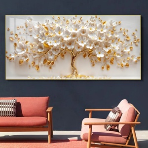 Peintures murales décoratives d'usine, motifs floraux et arbres, pour la décoration intérieure, art islamique de luxe, images imprimées, peintures en porcelaine cristalline - Product Image 6