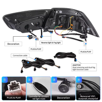 Lancer 2008-2018 RGB Voiture Feux de brouillard automatiques DRL Feux de freinage Clignotants Plug and Play Accessoires automobiles pour Mitsubishi