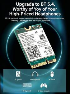 Scheda Wireless WiFi 7 BE200 M.2 8774Mbps Tri-Band 802.11BE BT5.4, Adattatore ad Alta Velocità per Laptop - Product Image 6