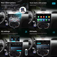 Lecteur MP5 pour voiture Podofo 10,4 pouces avec écran rotatif 1 Din, Carplay, Android Auto, MP5, AUX, FM, BT, EQ, USB, autoradio, caméra de recul, livraison rapide