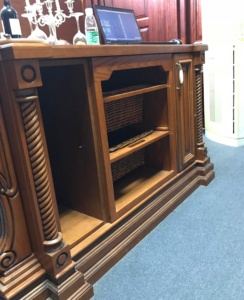 2024 New Arrival Custom Classical Style American <strong>Cherry</strong> <strong>Wood</strong> <strong>Kitchen</strong> <strong>Cupboard</strong> - Product Image 4