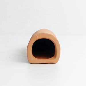 Schlussverkauf lang geformte Terrakotta-Dekorationen kleine Fische verstecken Krebserzucht Höhle Aquariumzubehör Herkunftsmaterial Wassereinsatz - Product Image 3