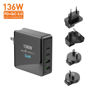 Produits à <span class=keywords><strong>vendre</strong></span> <span class=keywords><strong>sur</strong></span> <span class=keywords><strong>Amazon</strong></span> Wall USB Charger 100W Fast Type-C Pd QC Gan Mobile Phone Portable Charger EU US - Product Image 2