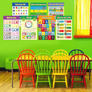 Póster Educativo del Alfabeto Español para Niños, Póster de Aprendizaje del Español para <span class=keywords><strong>el</strong></span> Aula - Product Image 5