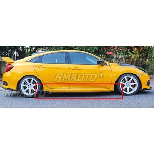 สเกิร์ตข้างรถยนต์ ลิปสปอยเลอร์ ดิฟฟิวเซอร์กันกระแทก สำหรับ Honda Civic รุ่นที่ 10 ปี 2016-2019 ชุดแต่งสเกิร์ตข้างรถยนต์ - Product Image 6