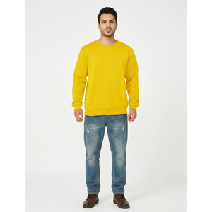 เสื้อสเวตเตอร์คอตตอนแบบลำลองสำหรับ100% เสื้อสเวตเชิ้ตเฟรนซ์เทอร์รี่คอกลมสุดหรูโลโก้ออกแบบได้ตามต้องการ - Product Image 1