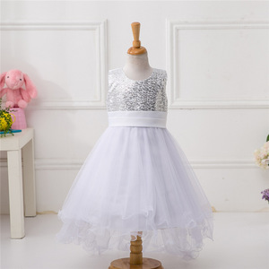 Nuevo Estilo 2017, Vestido de Una Pieza sin Mangas, Vestidos de Fiesta para Niñas - Product Image 4