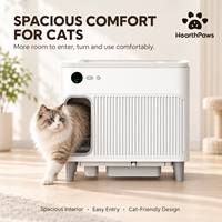 Bac à litière automatique pour chat avec suivi du poids et des visites de la toilette, en ABS et TPE, pour propriétaires de chats, OEM/ODM, CE RoHS