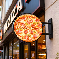 Panneau d'affichage numérique circulaire extérieur étanche IP65, format personnalisé, simple ou double face, écran LED de forme ronde pour magasin