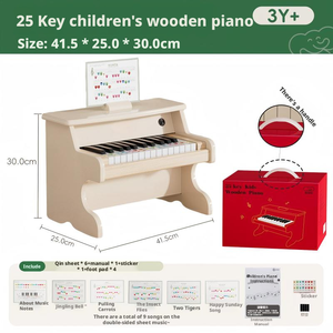 <span class=keywords><strong>Piano</strong></span> pour enfants en bois, clavier musical, <span class=keywords><strong>piano</strong></span> pour enfants, cadeau de musique à domicile, directement de l'usine - Product Image 6