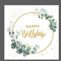Vaisselle de fête sur le thème de l'eucalyptus, décorations de fête de naissance, assiettes et gobelets en papier jetables - Ensemble vert et or