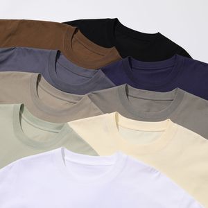เสื้อยืดที่กําหนดเองพรีเมี่ยม 100% ผ้าฝ้ายบริสุทธิ์ธรรมดาสีดําสีขาวคลาสสิกแขนสั้นฤดูร้อนสบายๆคุณภาพสูงผู้ชายเสื้อ T