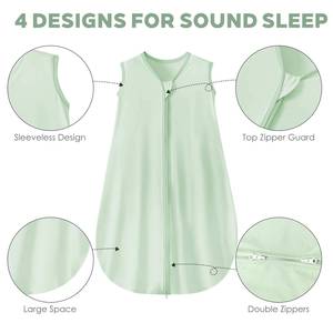 Saco de Dormir Tipo Manta Personalizado, Sin Mangas, con Cierre, para Bebés Recién Nacidos de 0 a 12 <span class=keywords><strong>Meses</strong></span>, Gran Venta - Product Image 6