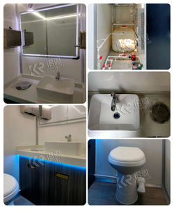 Remorque de toilettes portables <span class=keywords><strong>avec</strong></span> <span class=keywords><strong>douche</strong></span>, salle de bain mobile de luxe pour mariages, fêtes et événements en plein air - Product Image 5