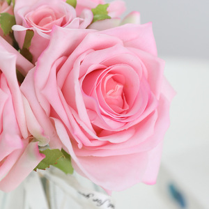 <b>Artificial</b> Rose <b>Bouquet</b> Silk Flowers High Simulation Luxury Home Decor Valentine's Day Wedding Props - Product Image 4