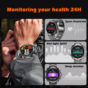 T57 BT Talking Watch AMOLED Screen Heart Rate oximetry huyết áp giám sát ba quốc phòng Smartwatch - Product Image 6
