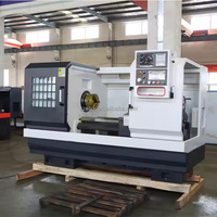 Torno automático CNC CK6160 de alta velocidad Torneado de metal horizontal de un solo husillo con sistema de control GSK de servicio medio